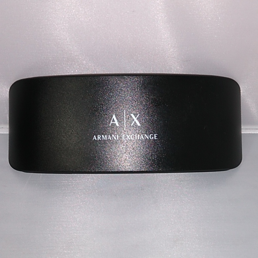 A/X ARMANI EXCHANGE Black Hard Sunglasses Clam Shell Eyeglasses Case 7 X 3